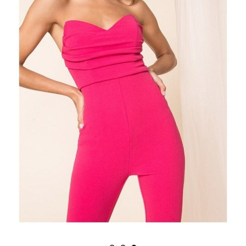 NWT Superdown REVOLVE Clarice Strapless Jumpsuit,… - image 1